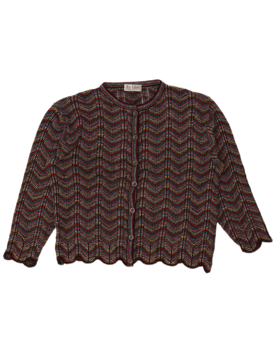 College By Marcazzani - Cárdigan para mujer, talla 40, talla M, multicolor