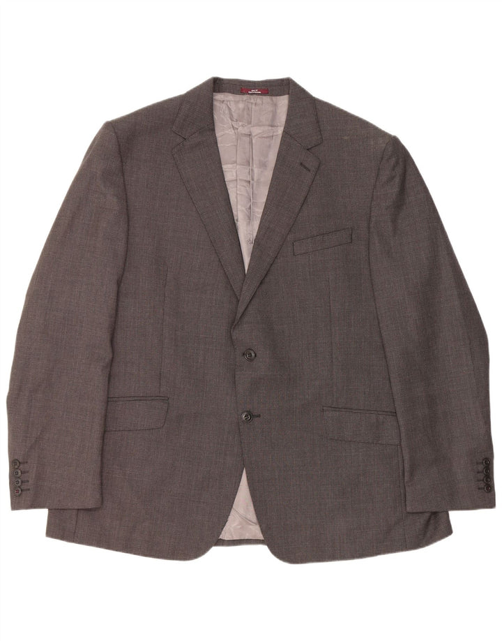 Marks & Spencer Chaqueta tipo blazer con 2 botones y corte regular para hombre UK 46 XL Gris