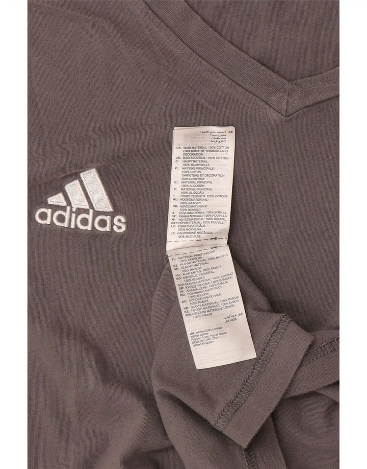 Adidas Camiseta Hombre Top 2XL Gris Algodón