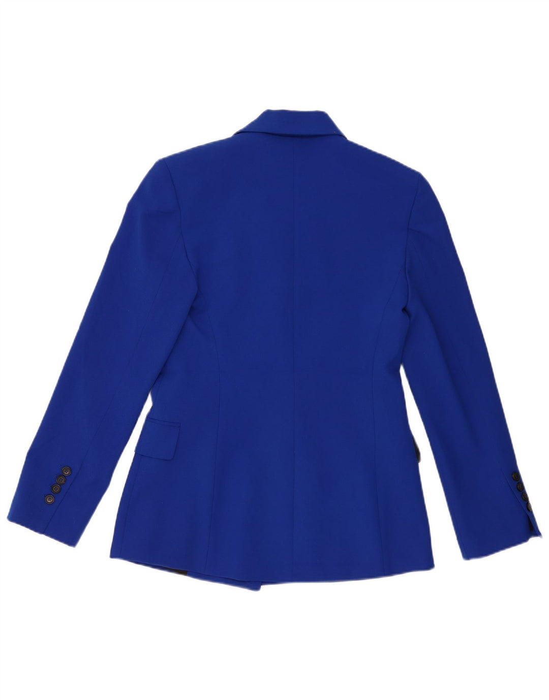 Zara Chaqueta tipo blazer con doble botonadura y corte holgado para mujer UK 6 XS Poliéster azul