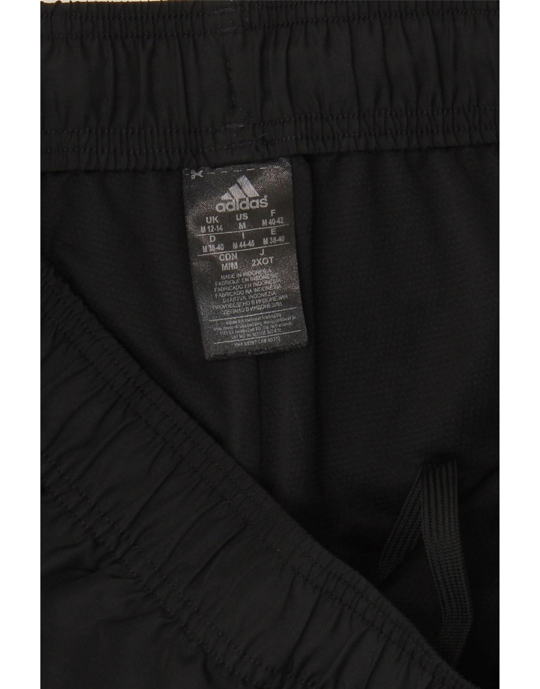 ADIDAS Mujer Climalite Chándal Pantalones UK 12/14 Mediano Negro Poliéster