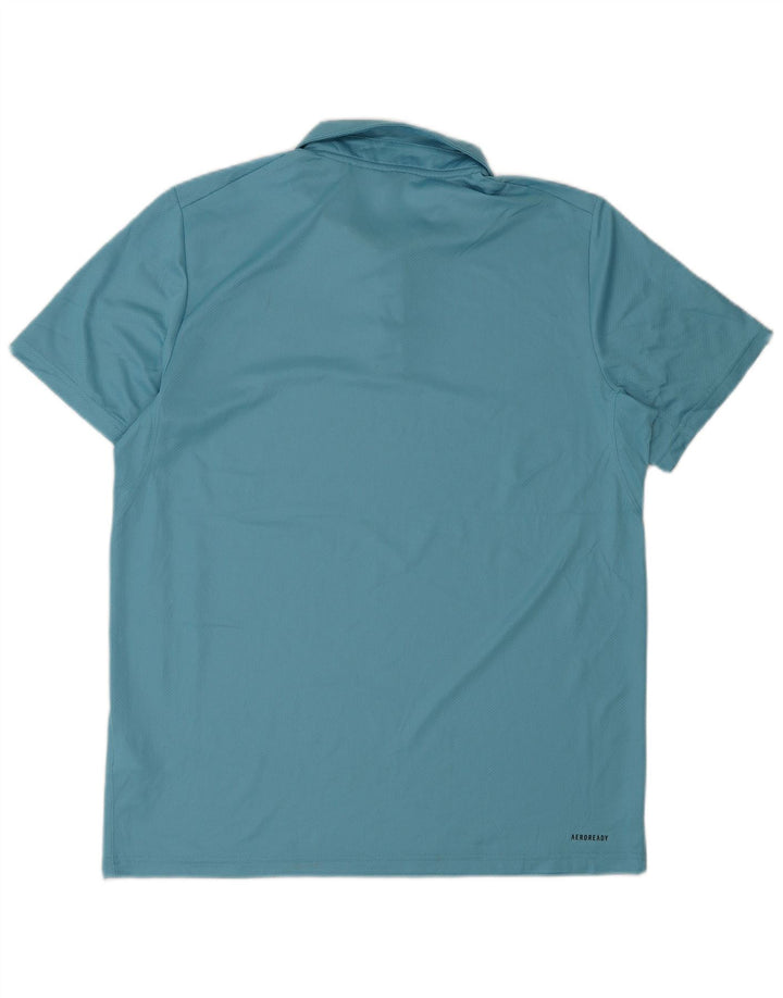 Adidas Hombre Aeroready Polo Azul Medio Poliéster