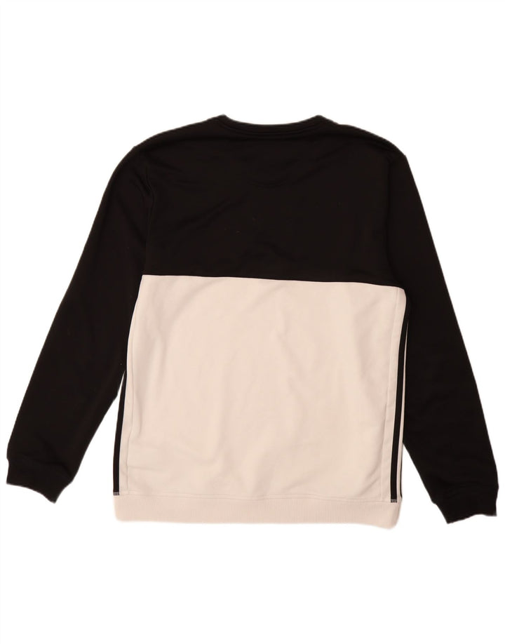 ADIDAS Hombre Climalite Sudadera Jumper Grande Blanco Colorblock Poliéster