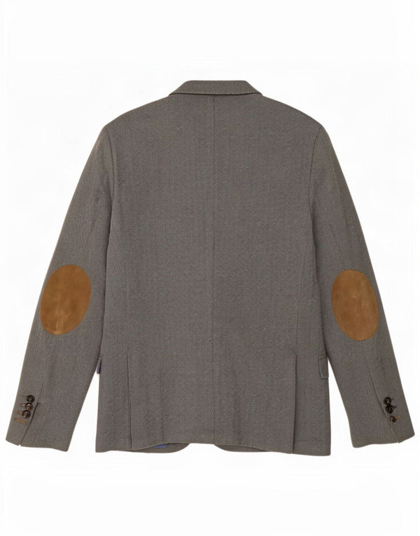 Massimo Dutti Chaqueta Blazer De 2 Botones Para Hombre EU 48 Gris Medio Espiga