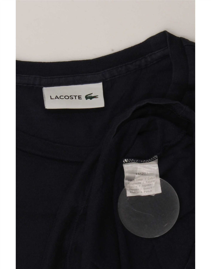 Camiseta Lacoste Hombre Top Medium Azul Marino Algodón