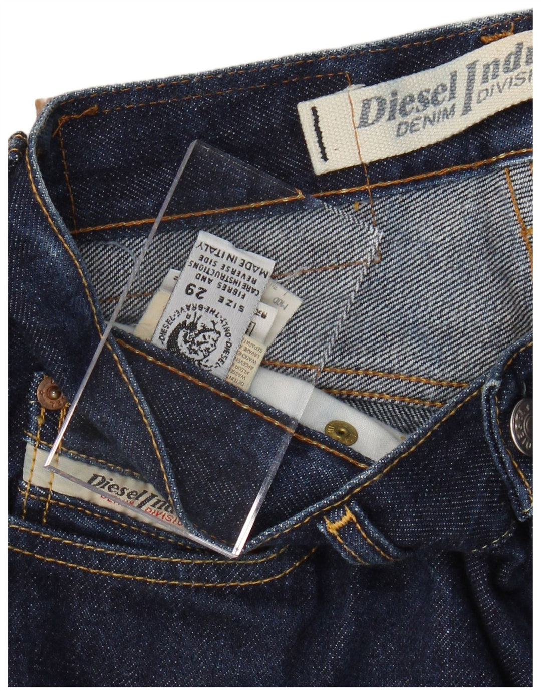 DIESEL Vaqueros Bootcut para hombre W29 L33 Algodón azul marino