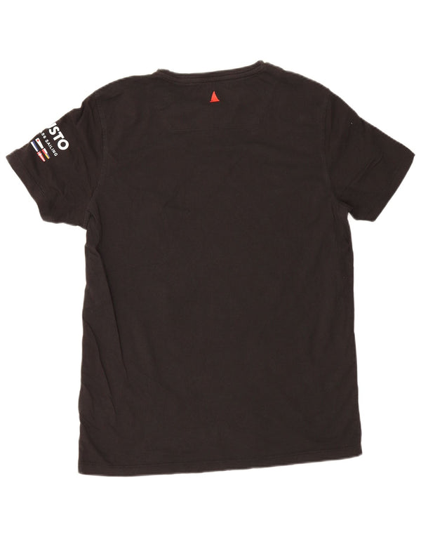 Musto Camiseta gráfica para hombre Top Medium Black Cotton