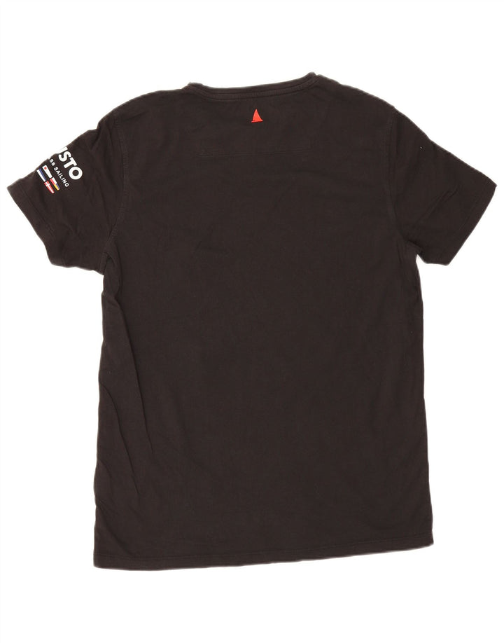 Musto Camiseta gráfica para hombre Top Medium Black Cotton