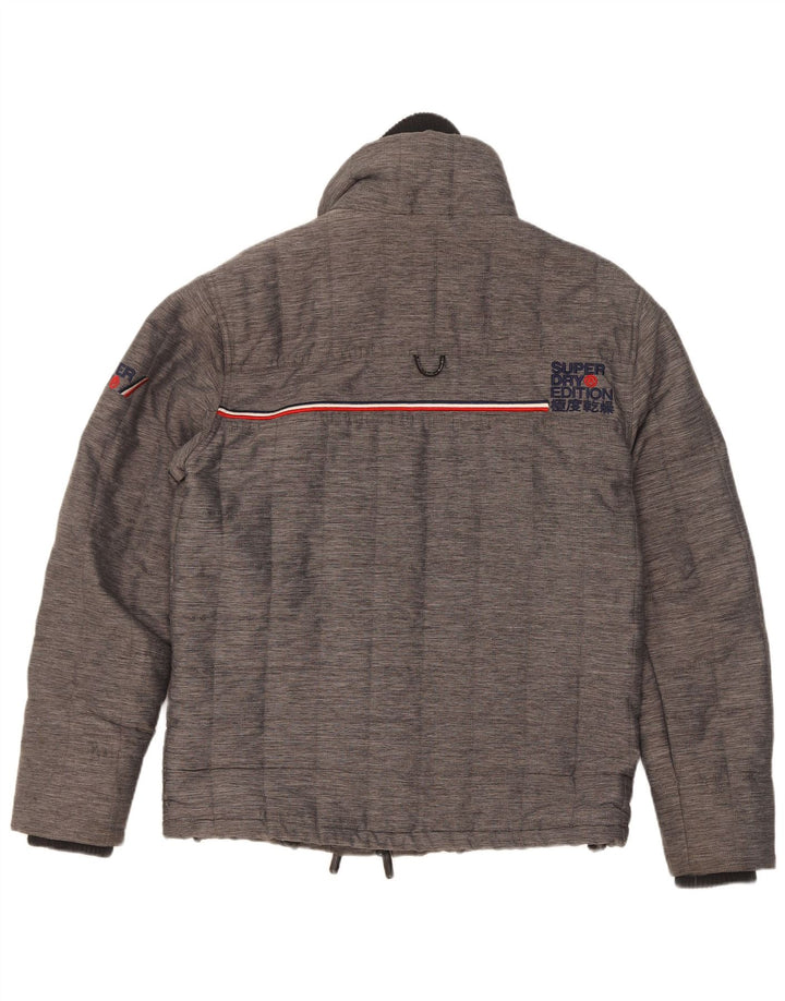 Superdry Chaqueta Cortavientos The Windcheater para Hombre UK 38 Gris Medio Moteado