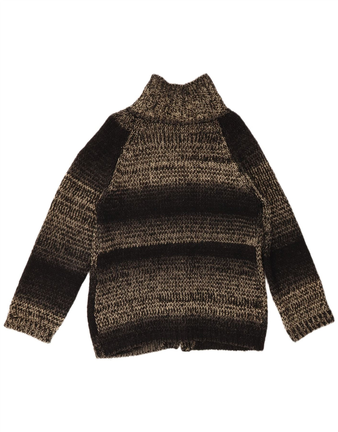 Vintage hombres medio negro moteado lana