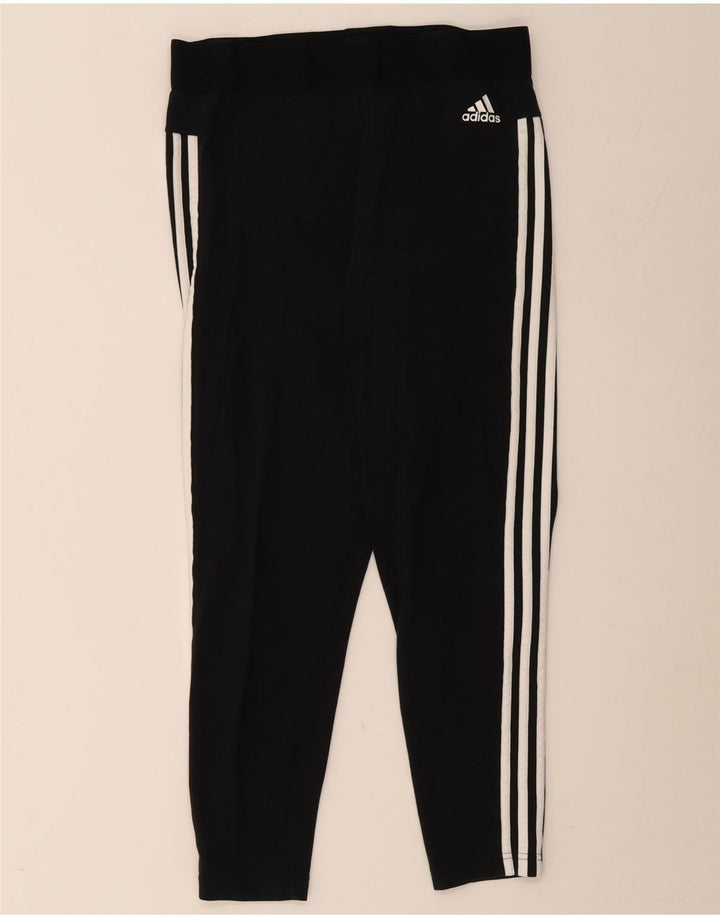 Adidas - Leggings cortos para mujer, talla 40, talla M, color negro