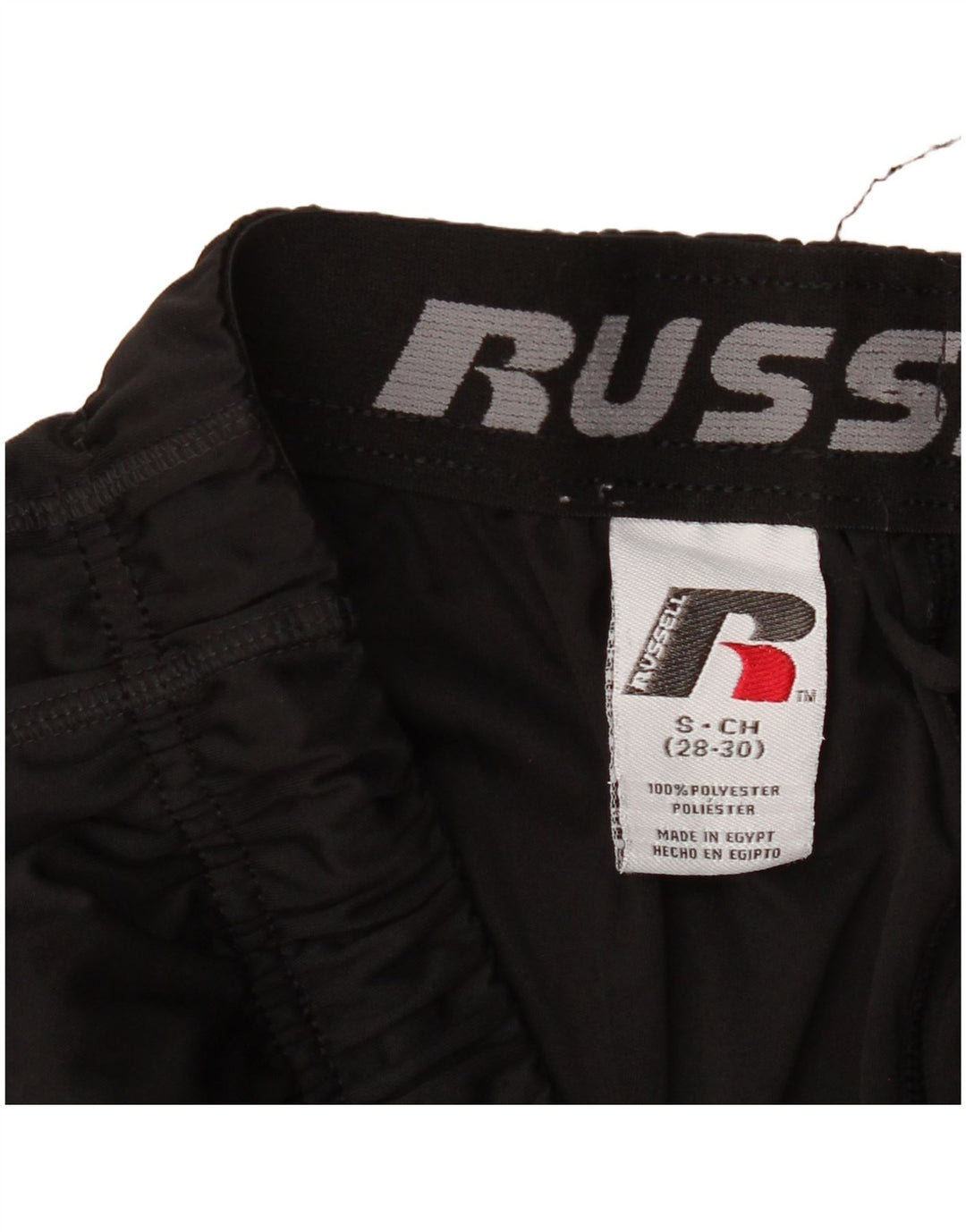 RUSSELL ATHLETIC Pantalones cortos deportivos Dri-Power para hombre, poliéster negro pequeño