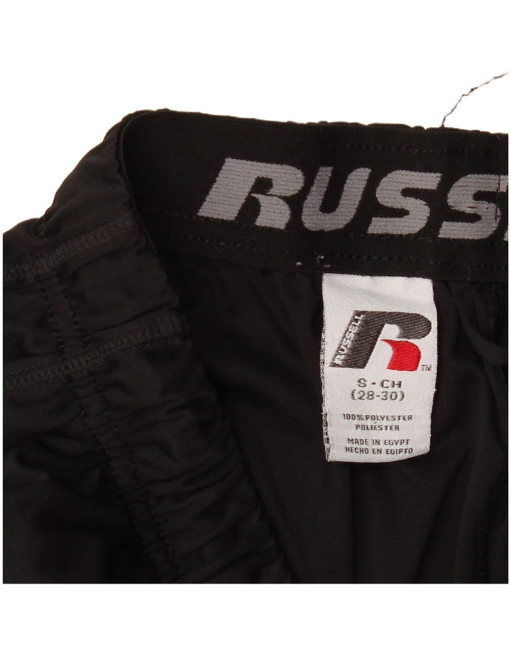RUSSELL ATHLETIC Pantalones cortos deportivos Dri-Power para hombre, poliéster negro pequeño