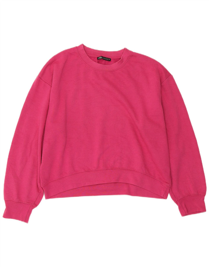 ZARA Mujer Sudadera Oversize Jersey UK 46 Large Rosa