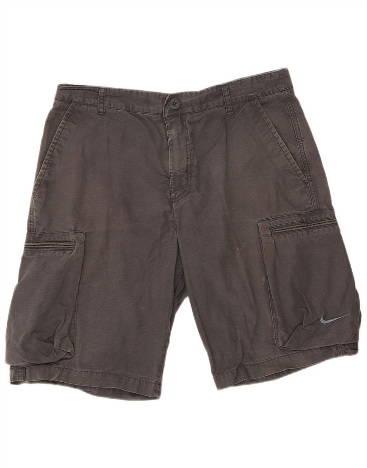 Nike - Pantalones cortos cargo para hombre W34 grande gris