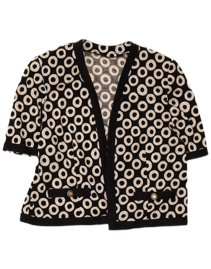 Vintage mujer 2 piezas set Reino Unido 16 grande negro geométrico