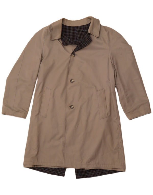 DIOLEN Gabardina reversible para hombre UK 40 Poliéster a cuadros gris grande