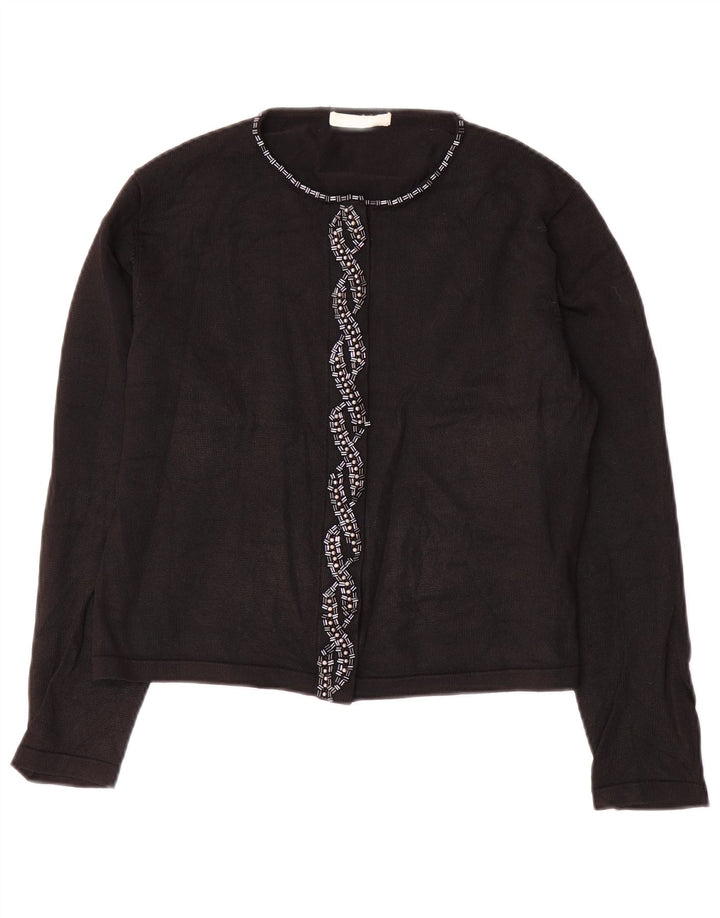 Marks & Spencer - Cárdigan corto para mujer, talla 40, talla M, color negro