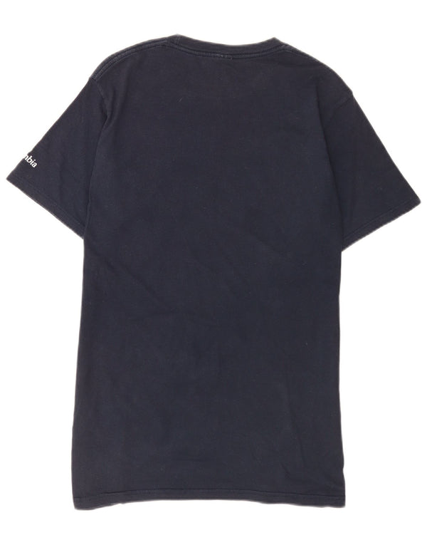 Columbia Camiseta gráfica para hombre Top Medium Azul marino Algodón