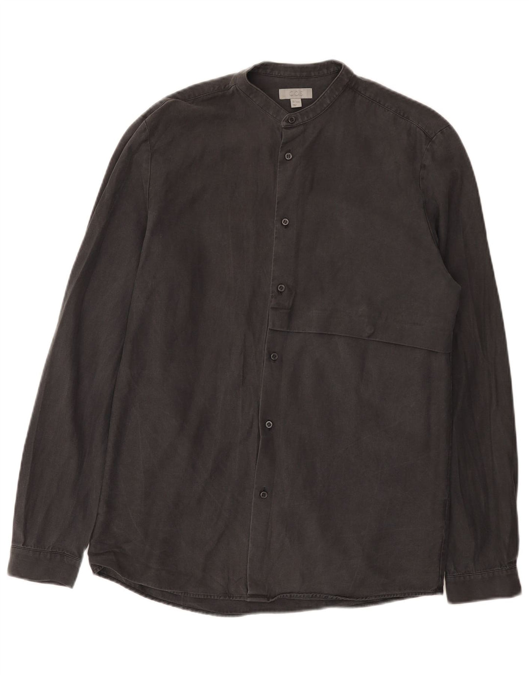 Camisa Cos Hombre Pequeña Lyocell Gris