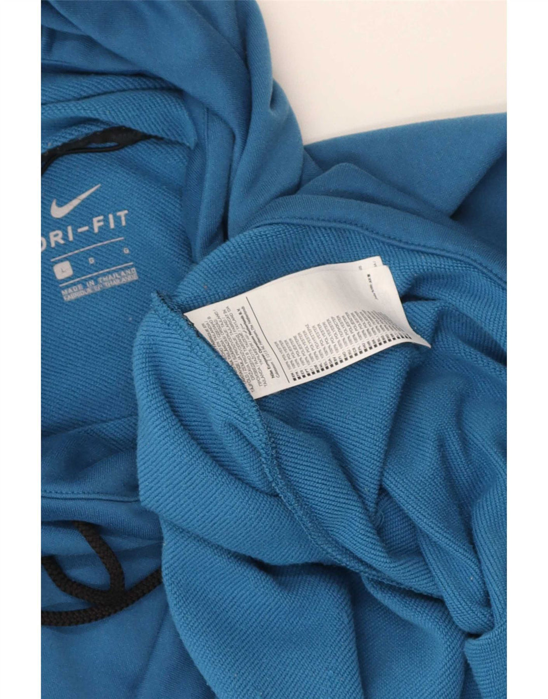 Nike Hombre Dri Fit Sudadera con capucha de manga corta Jersey Grande Azul Poliéster