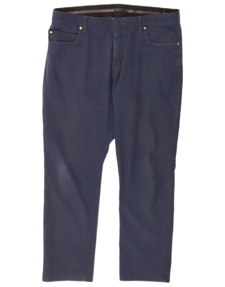 Pantalón casual recto Nike para hombre W36 L27 Poliéster azul marino