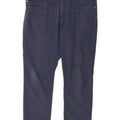 Pantalón casual recto Nike para hombre W36 L27 Poliéster azul marino