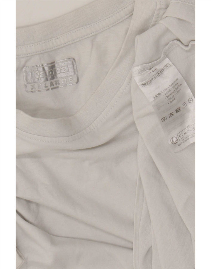 Kappa Camiseta Hombre Top 2XL Blanco Algodón