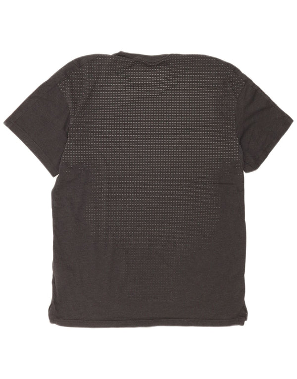 Nike Dri Fit Graphic Camiseta para hombre, talla pequeña, algodón gris