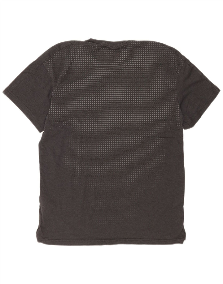 Nike Dri Fit Graphic Camiseta para hombre, talla pequeña, algodón gris