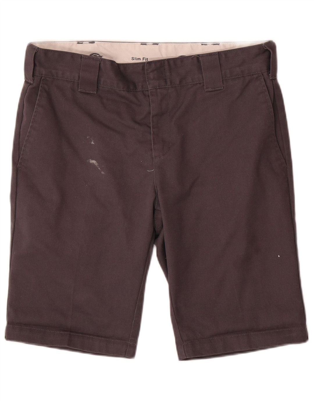 DICKIES Pantalones cortos chinos ajustados para hombre W30 Algodón gris medio