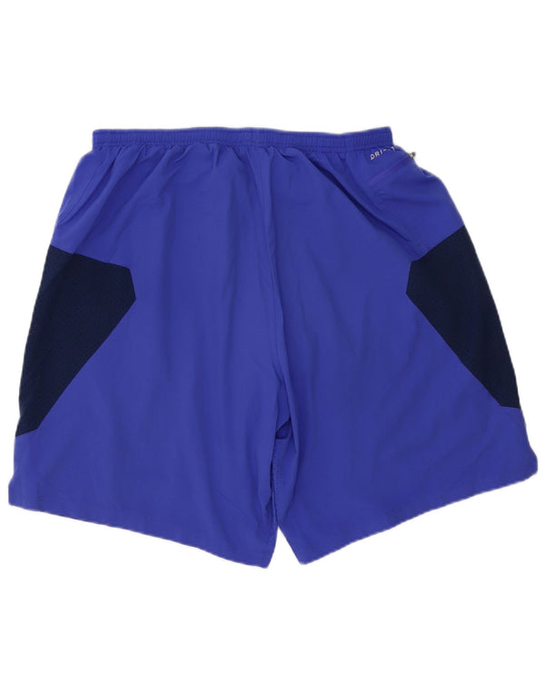 Nike Dri Fit - Pantalones cortos deportivos para hombre, talla XL, color morado