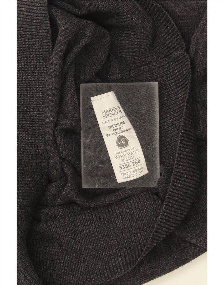 Marks & Spencer Jersey con Cuello en V para Hombre Acrílico Gris Medio
