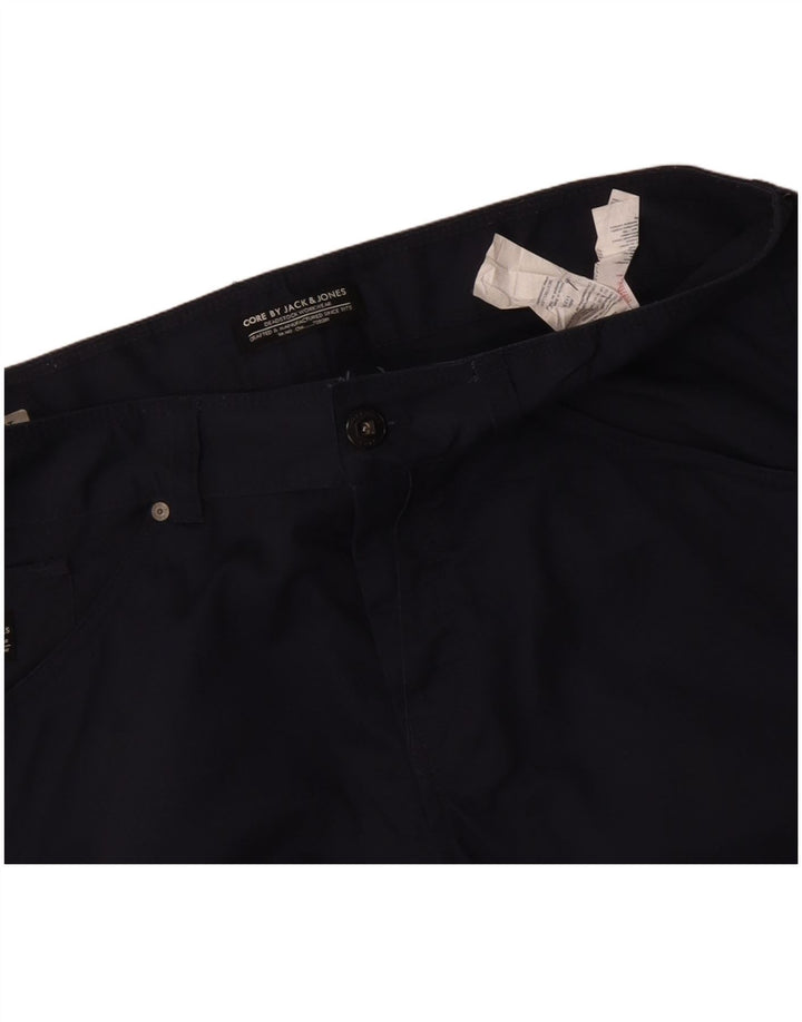 JACK & JONES Pantalones cortos casuales para hombre W40 XL Algodón azul marino