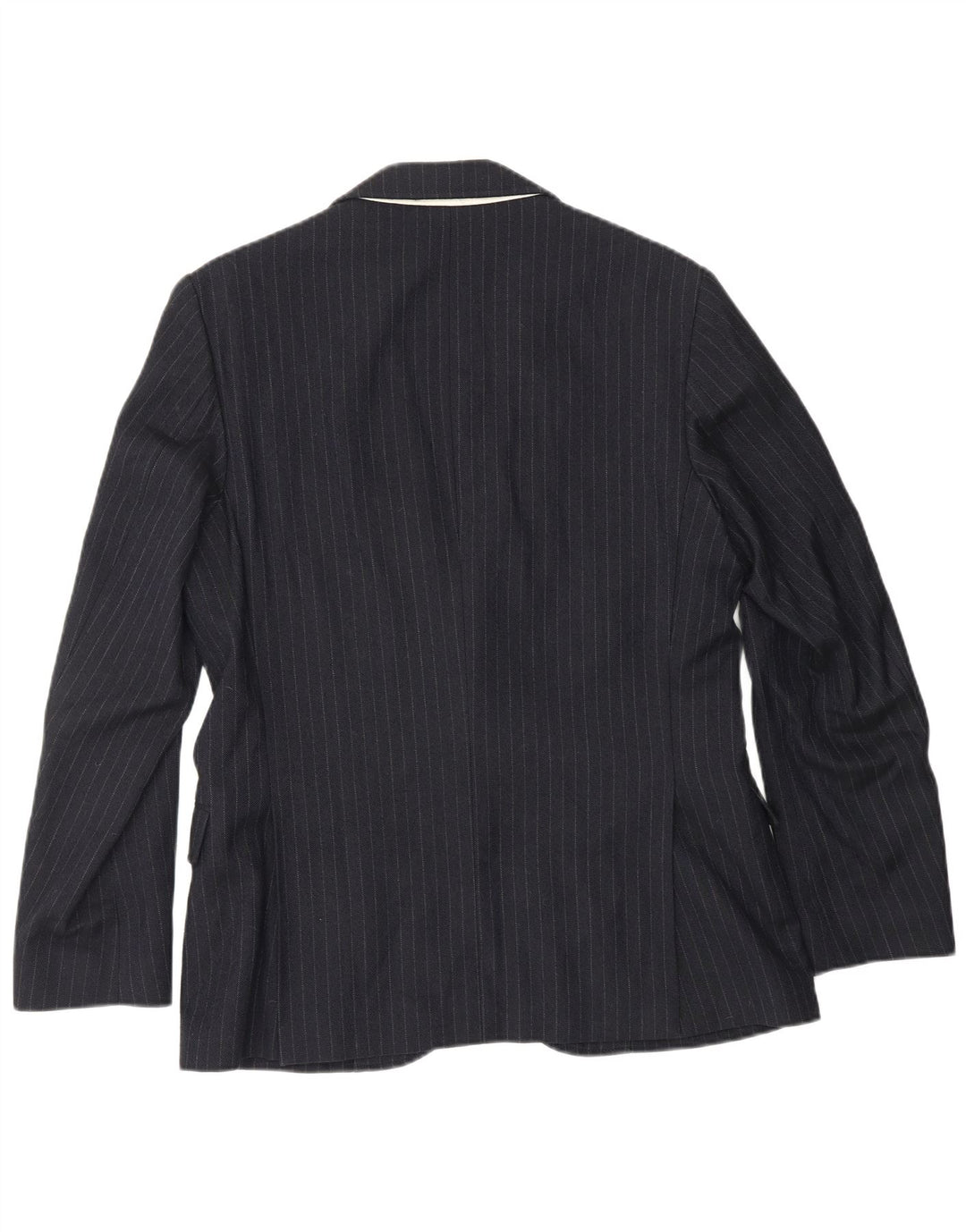 GANT Chaqueta tipo blazer entallada para hombre IT 46 Small Azul marino a rayas