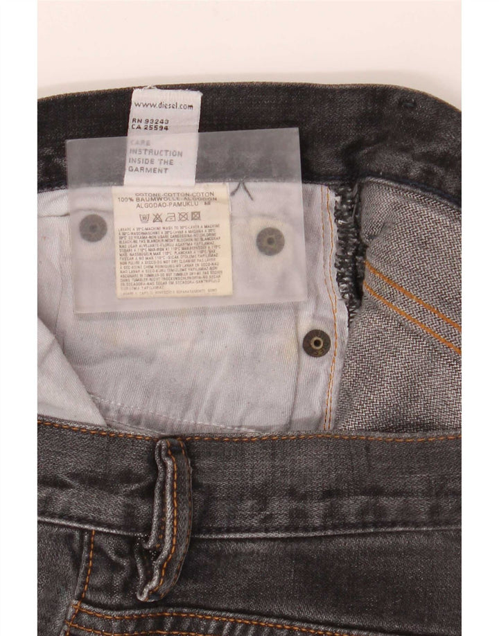 Vaqueros Acampanados Diesel Mujer W27 L32 Algodón Negro