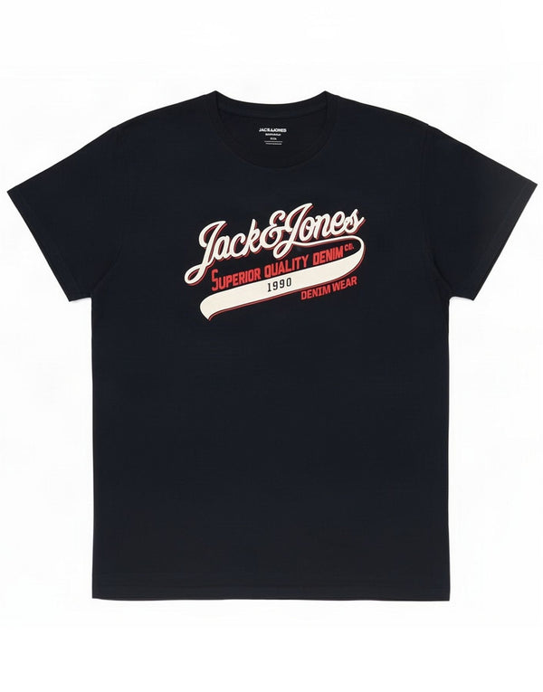 Jack & Jones Camiseta gráfica para hombre Top 2XL Algodón azul marino