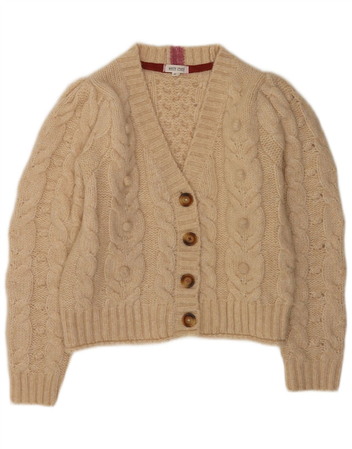 Cárdigan para mujer de White Stuff, talla grande, poliéster beige