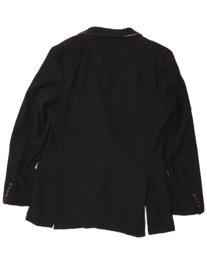 Hugo Boss Chaqueta tipo blazer de 2 botones para hombre UK 402 Grande Lana virgen negra