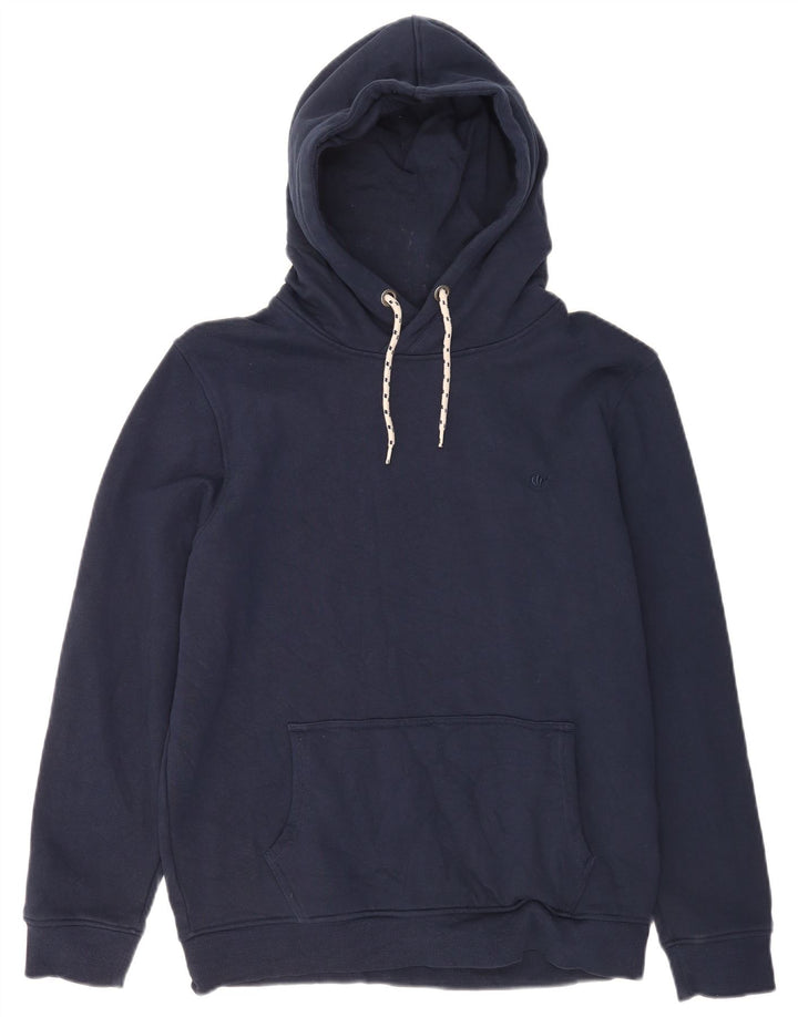 Sudadera con capucha para hombre Fat Face Jersey mediano de algodón azul marino