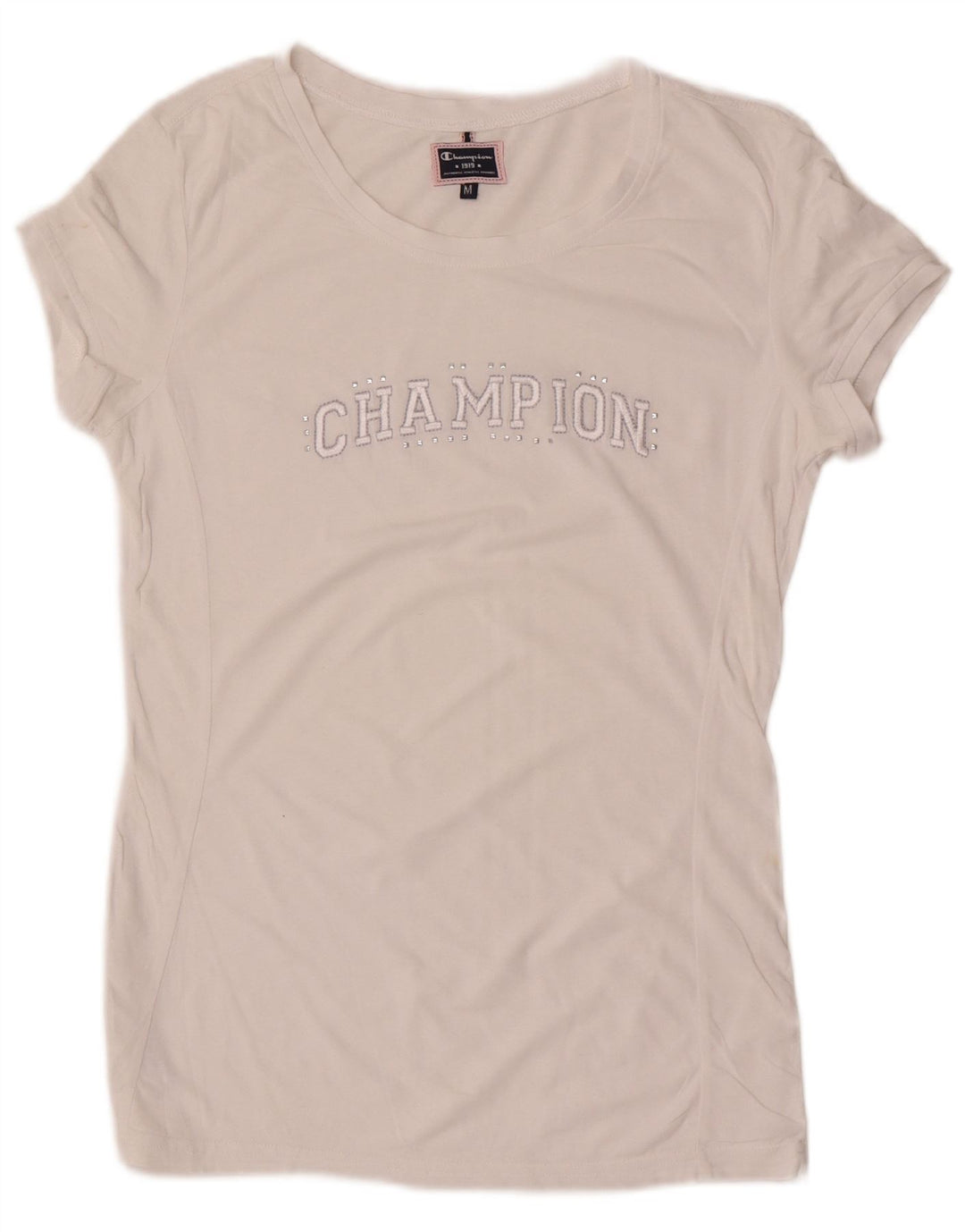 Champion Camiseta gráfica para mujer Top UK 12 Medium White
