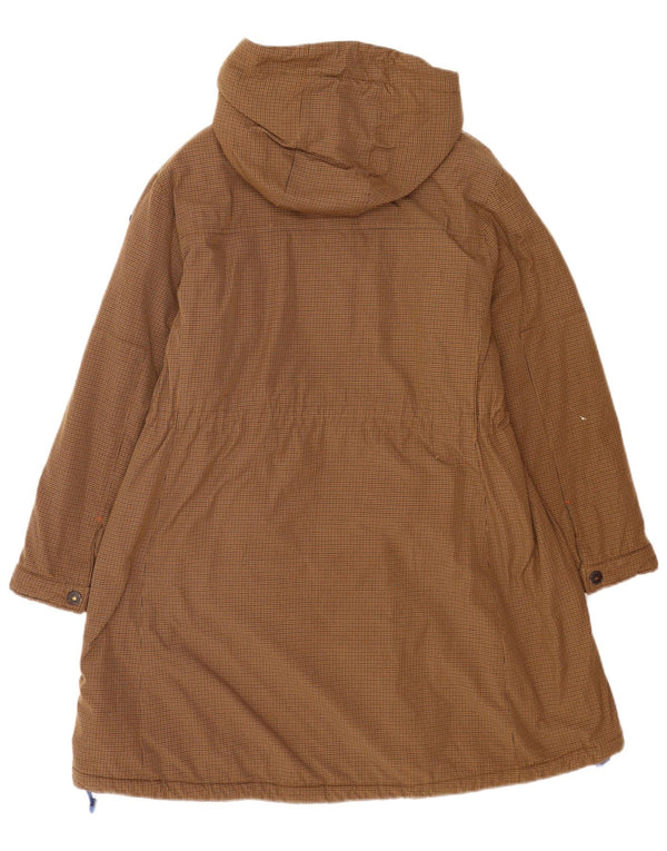 Parka con capucha para mujer Invicta UK 6 XS Marrón Houndstooth Poliamida