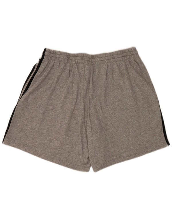 Adidas Pantalones cortos deportivos para hombre 2XL Gris Algodón