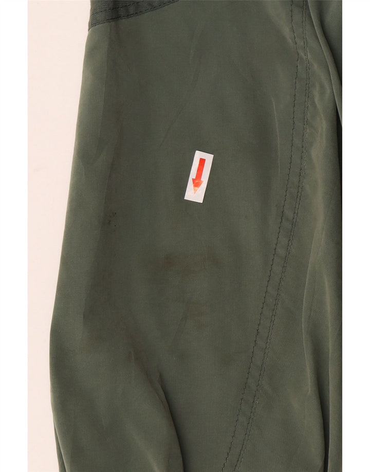 Chaqueta bomber vintage para hombre Reino Unido 40 Bloque de color verde grande