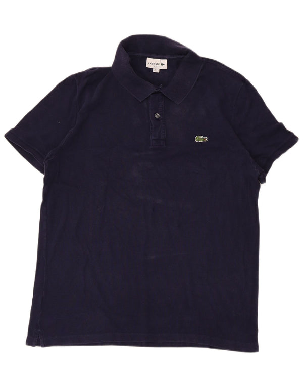 LACOSTE Polo Slim Fit para Hombre Talla 6 XL Algodón Azul Marino