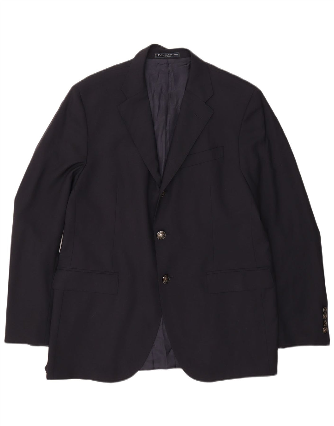 Polo Ralph Lauren Chaqueta tipo blazer de 2 botones para hombre IT 54 XL Lana azul marino