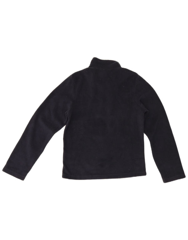 Kappa Jersey de forro polar con cremallera y cuello para mujer UK 12 Medium Azul marino Poliéster