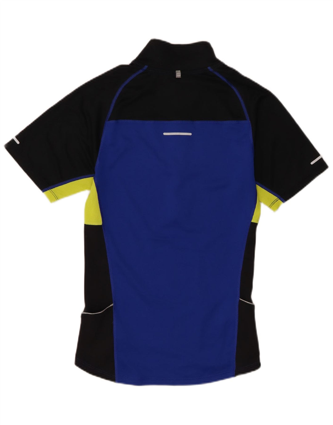 Camiseta Nike Dri Fit con cuello y cremallera para hombre, talla pequeña, color azul, poliéster