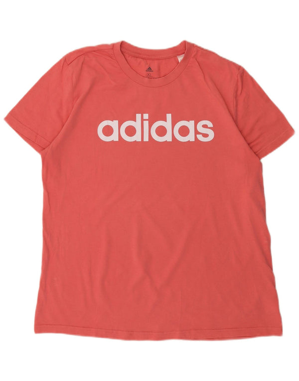 ADIDAS Camiseta Gráfica Mujer Top UK 20/22 XL Rosa Algodón