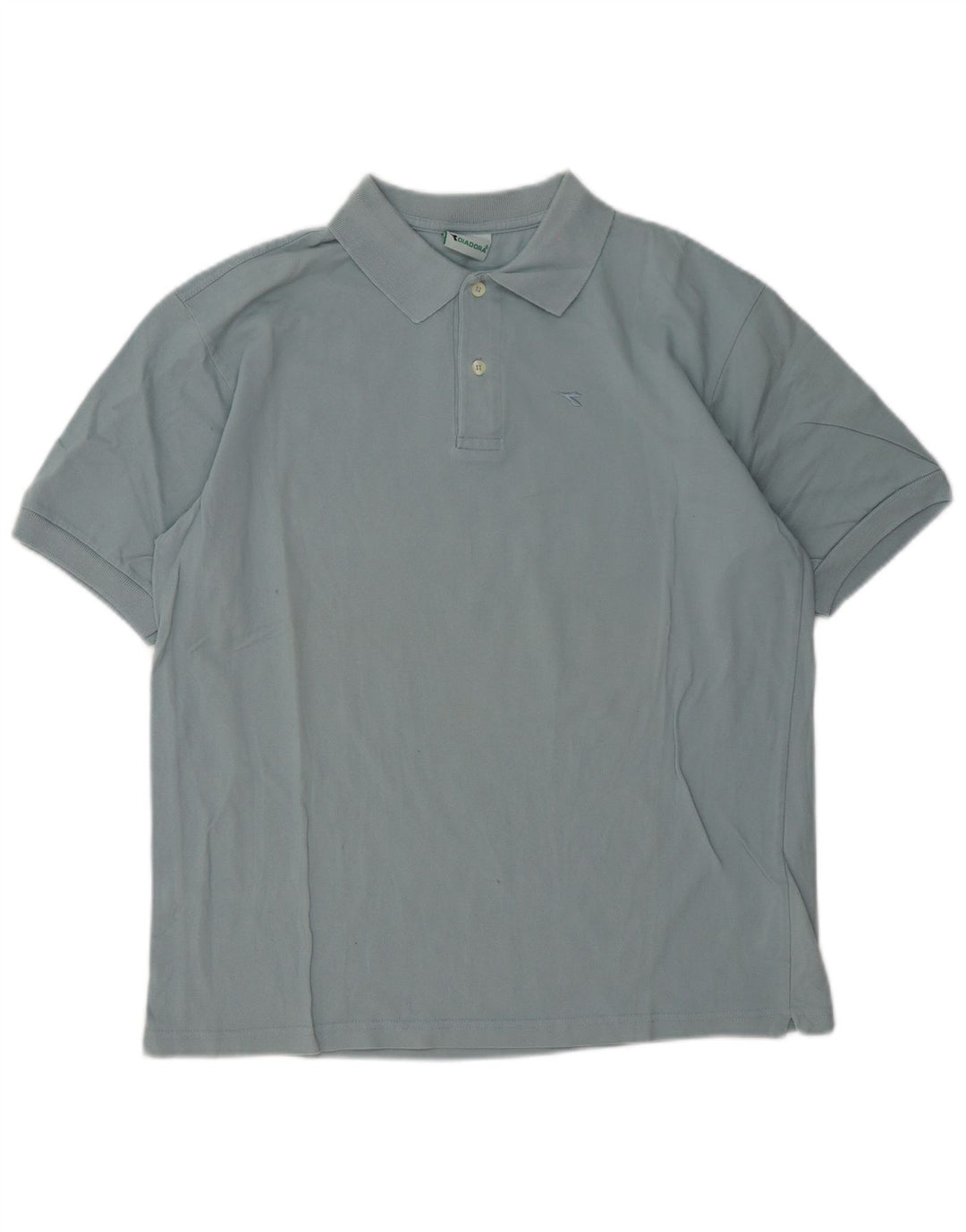 Diadora Polo Hombre Algodón Azul Grande
